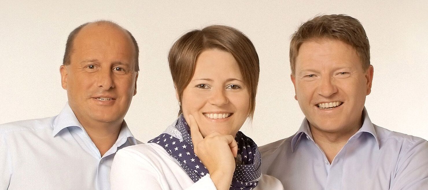 Die drei Ansprechpartner von rm2s: Stefan Sahr, Ramona Löffler und Rüdiger Mösch